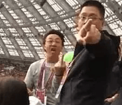 打记者、袭胸…这些在世界杯现场露脸的中国明星让人有点失望（组图）