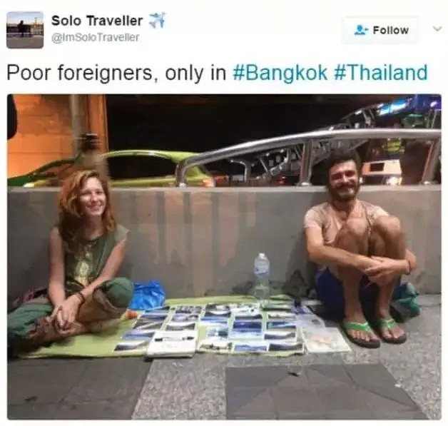 去年刚被网友骂完，这些在亚洲乞讨穷游的白人背包客又卷土重来了！（组图） - 1