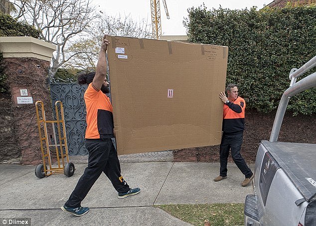 The boxes were moved out of CanberraÂ before being delivered to Ms Turnbull's door in Sydney