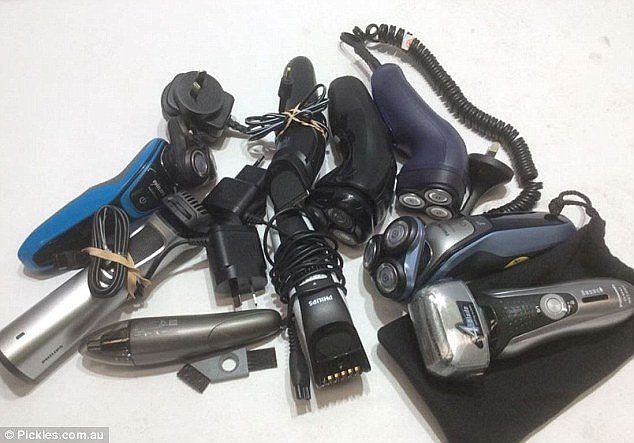 Brave: An assorted collection of men's used/unused ear and nose trimmers are up for some lucky bidders