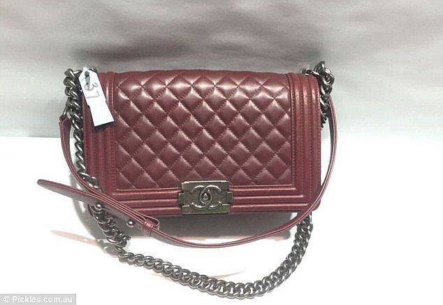 A maroon Chanel handbag was left behind and is now on sale to go to a new home