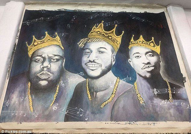 A painting of Biggy and Tupac is up for sale for all the lovers of art and hip hop