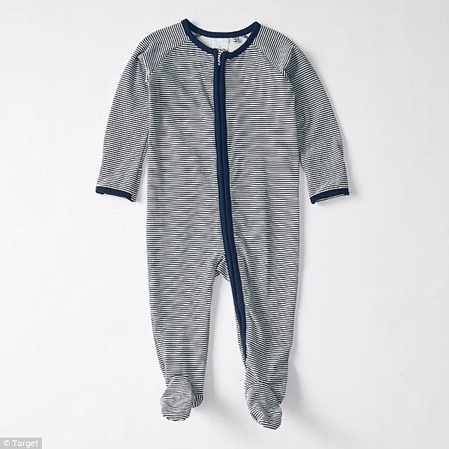 The $10 Target two-way zip baby coveralls have been sold in stores around Australia and online since February 2018 to June 2018