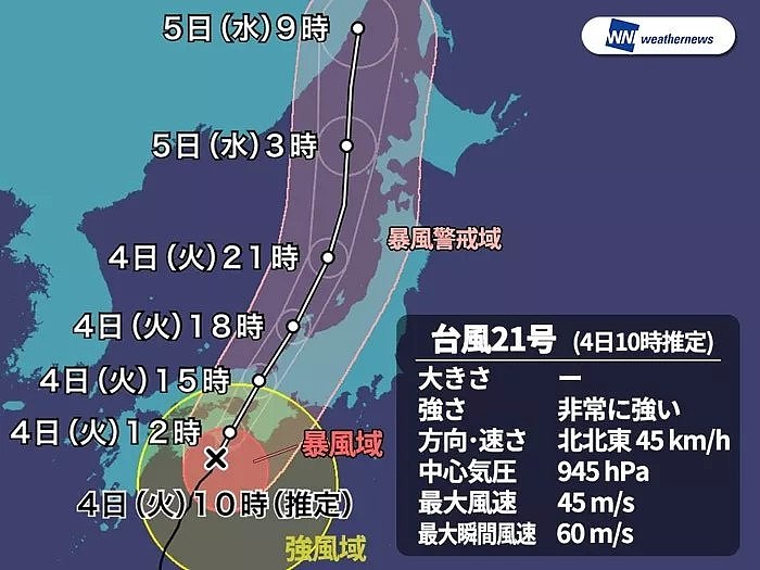 日本遭遇25年来的“最强”台风！超市便利店被抢空，集装箱都被吹倒（组图） - 1