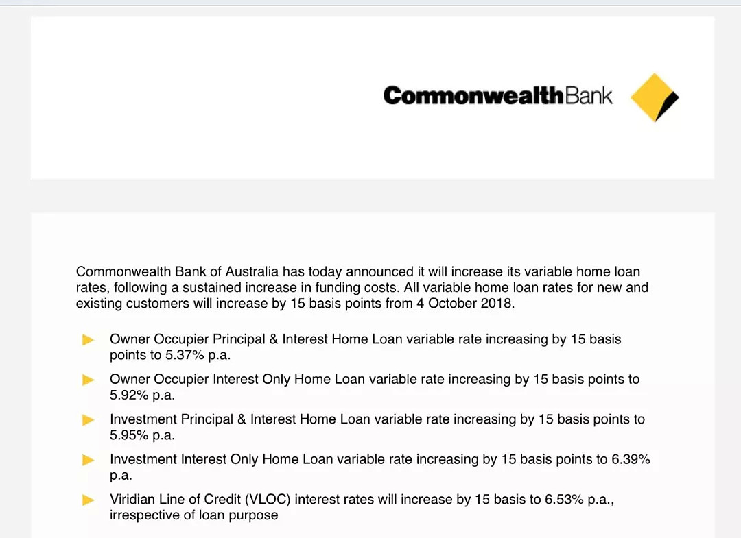 突发！澳信银行ANZ联邦银行CBA宣布上调房贷浮动汇率 - 2