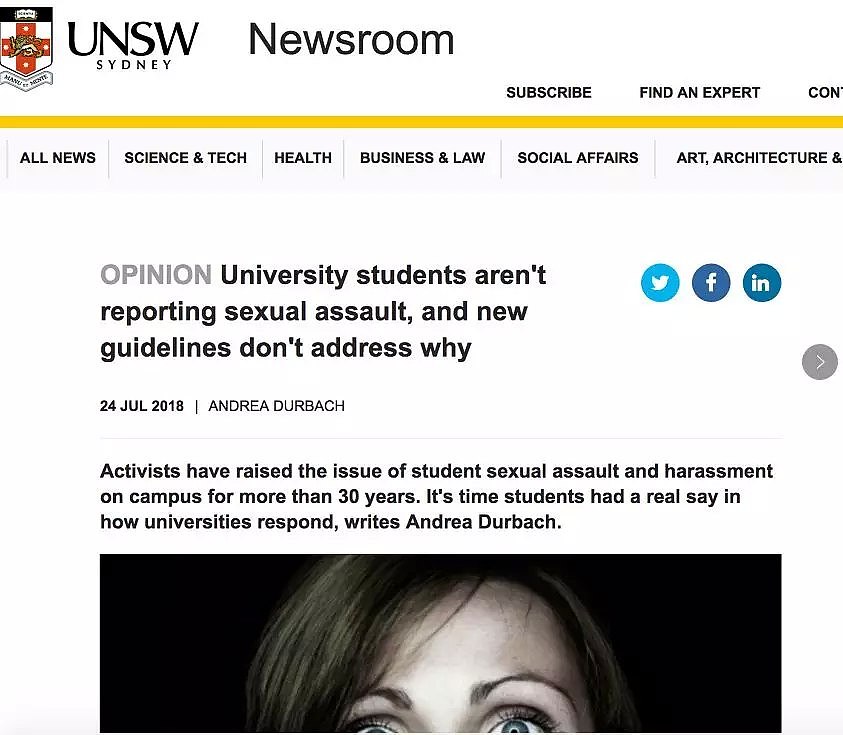 气愤！UNSW校方被批推卸责任，防止性侵靠“自信走路”！？多方媒体指责学校不作为（组图） - 13