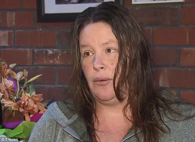 Hayley Bland (pictured) told Seven News:Â 'The second apple I picked up, I noticed something hard on my fingers, and as I turned the apple around I noticed the nail'