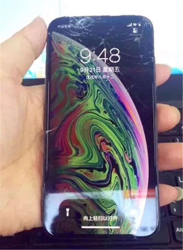 iPhone XS MAX全球首碎！ 网友：买得起修不起（组图） - 2