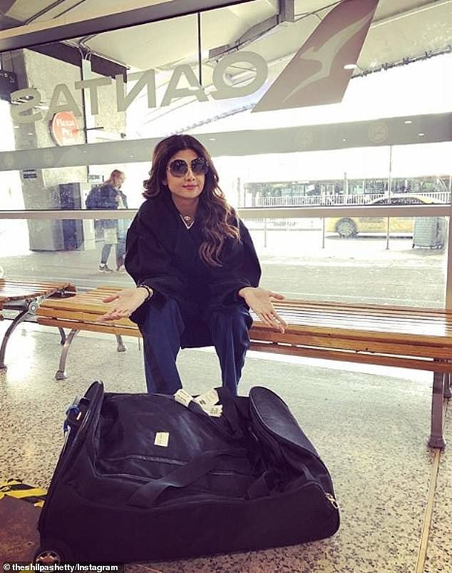 The 43-year-old Bollywood star, who shot to fame in the UK when she appeared - and won - Celebrity Big Brother in 2007 posted a scathing rant aimed at Australian airline Qantas, claiming that she was treated 'curtly' by an employee who didn't like 'brown people'Â Â 