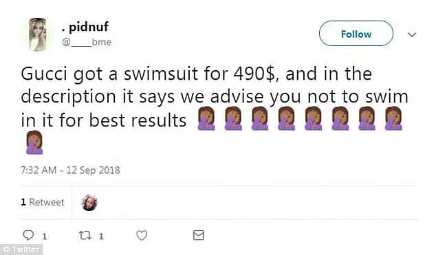 490美元买的Gucci泳衣被警告不能碰水，然而网友们还是把它买断货（组图） - 7