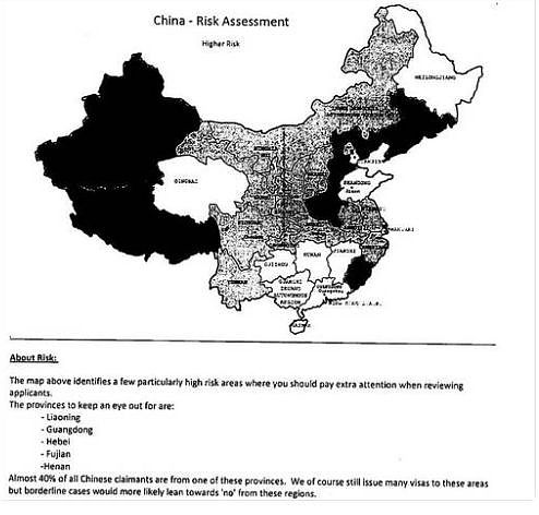 中国这些省的人，你已上澳洲移民局“黑名单”！签证拒签地图曝光，姓氏也会影响？（组图） - 3