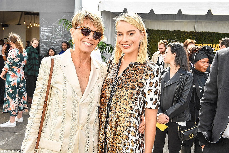 Family affair: The mother of the Oscar-nominated star, Sarie Kessler (left) is selling their family home in Southport, according to Domain on Monday. Margot Robbie (right) pictured alongside her mother at the 2018 Film Independent Spirit AwardsÂ 