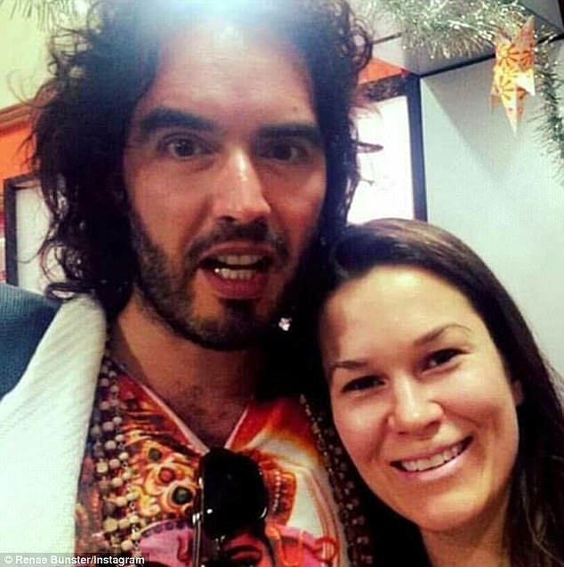 Her company, Bunsters Hot Sauce shipped its first container to the US last year (she is pictured with actor and comedian Russell Brand)