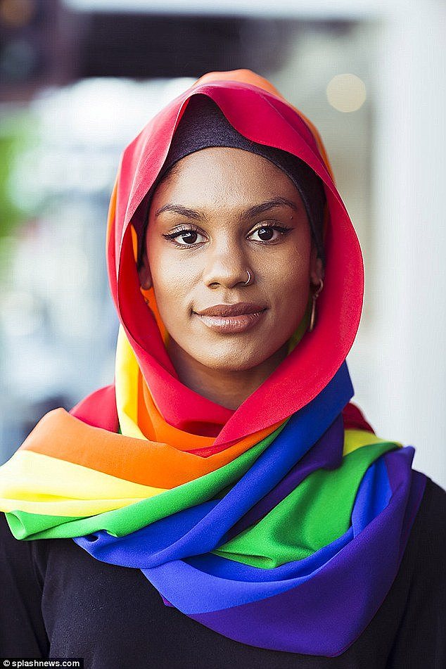 Â A burqa-wearing Muslim preacher who covers up her face in public has criticised Islamic woman who wear the hijab as a fashion statement (Muslim fashion label MOGA's rainbow hijab to promote same-sex marriage)Â 