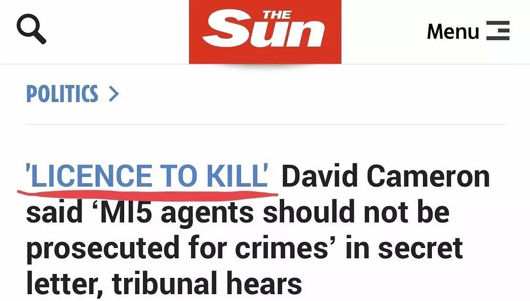 震惊！英国首相被爆给特工发杀人执照！谋杀、酷刑和性侵均无罪！（组图） - 2