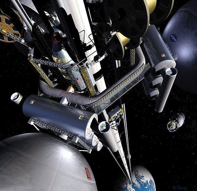大林组株式会社和静冈大学建造合作关系，研究团队正在积极探索其它方法，建造新型太空电梯，便于游客在2050年进入太空。目前本月将首次在太空进行迷你太空电梯实验，测试该方案的可行性。