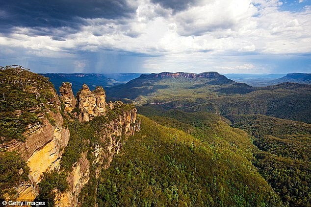 Tsunamis are often triggered by earthquakes and landslides. However they can also be triggered by meteorite strikes, which are harder to detect in advance (pictured is the Blue Mountains)