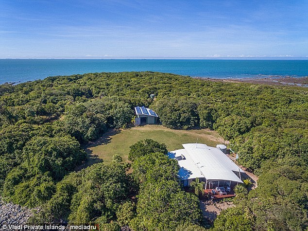 The fully renovated property, part of The Great Barrier Reef Marine Park, sits on 7.75 acres and is surrounded by white sand beaches, greenery and The Coral Sea