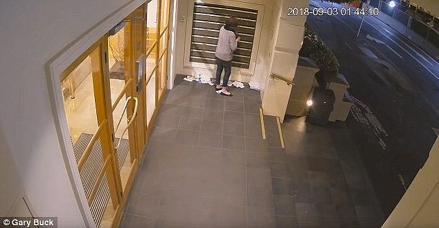 A woman has been captured on camera rifling through letter boxes at a Melbourne apartment complex