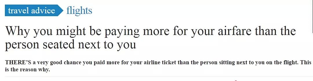 你买的机票为什么总是这么贵？澳洲专家揭开了航空业价格浮动的秘密... - 1