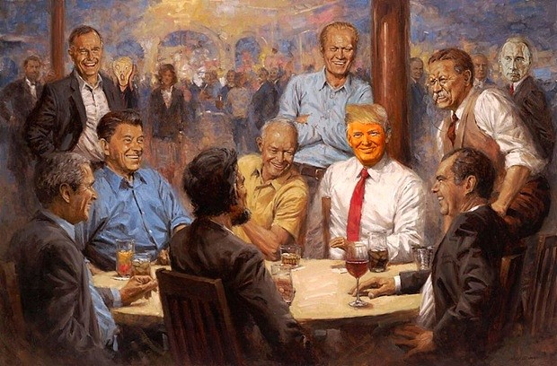 特朗普在白宫挂了一幅“跨时空”油画，社交网络炸开了锅（组图） - 8