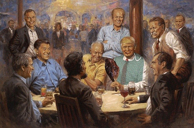 特朗普在白宫挂了一幅“跨时空”油画，社交网络炸开了锅（组图） - 11