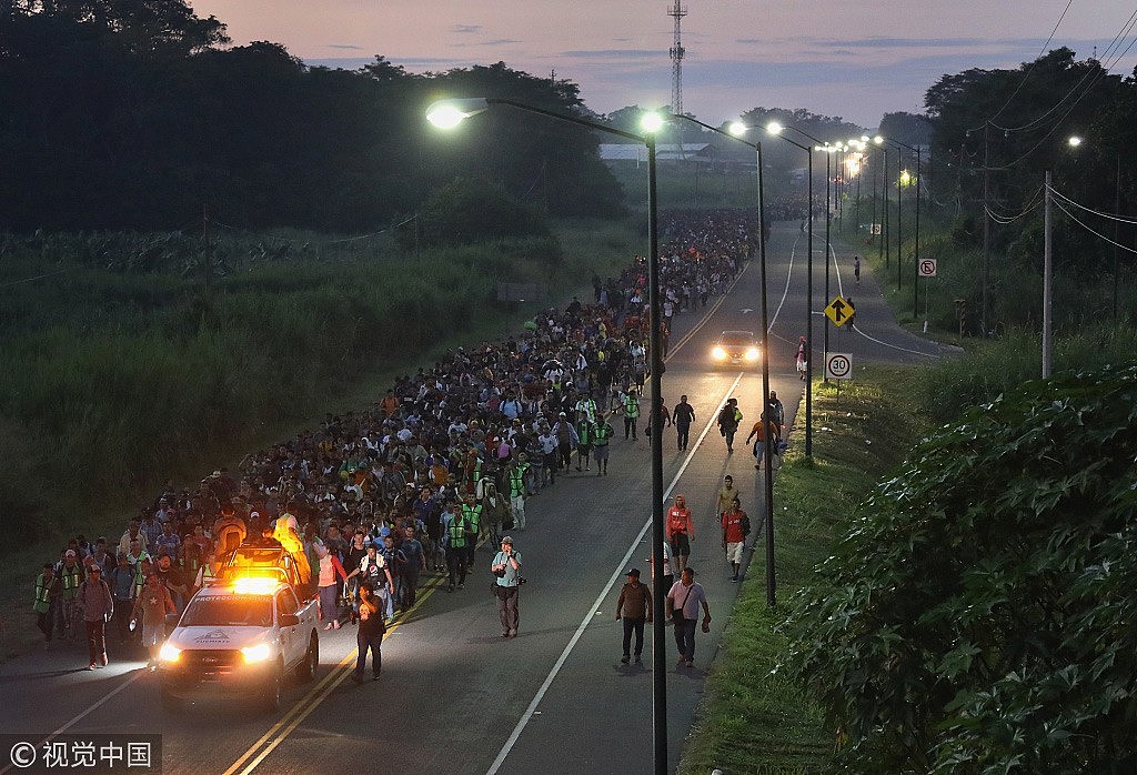 7000移民向美边境挺进 特朗普：动用一切力量阻止（视频/组图） - 3