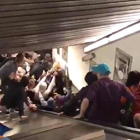 意大利罗马一地铁自动扶梯发生事故 至少24人受伤