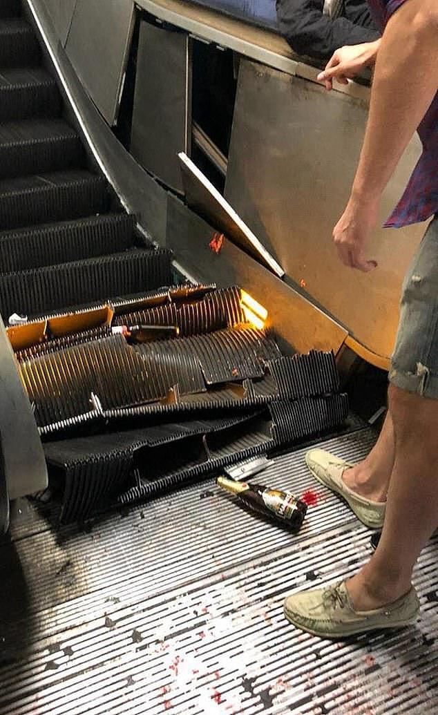 意大利罗马一地铁自动扶梯发生事故 至少24人受伤