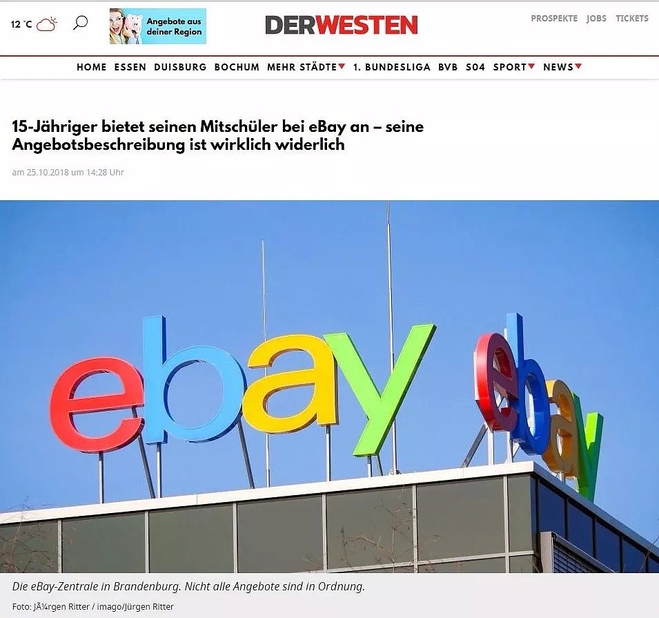一个德国小哥在eBay出售中国同学，还恶意描述，结果…（组图） - 1