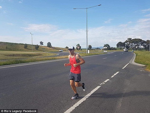 In a tribute to Rio, Ryan announced he would run from Melbourne to Sydney to raise funds