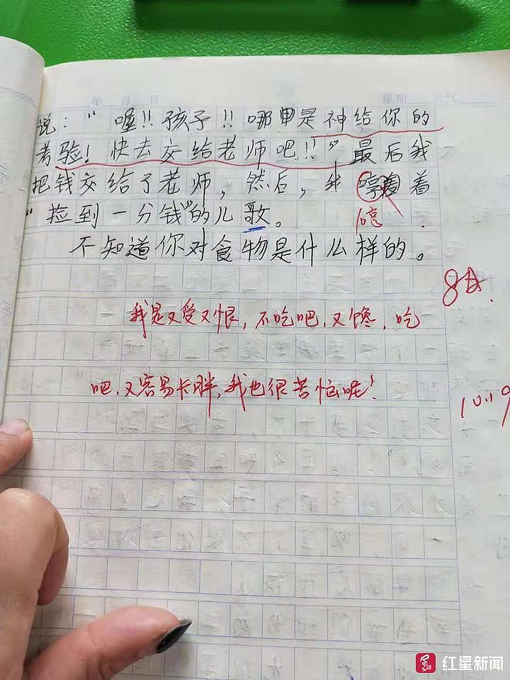 小学生作文《可怜啊》走红 哀叹每天才5毛零花钱（组图） - 2