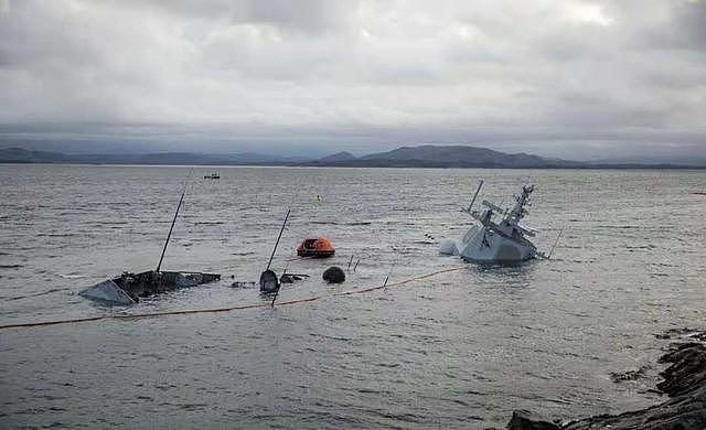 挪威护卫舰与油轮相撞最新进展：军舰最终基本沉没