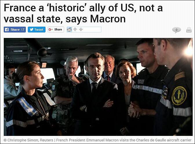 马克龙没怂：法国是美国盟友，但绝不是藩国(组图) - 1