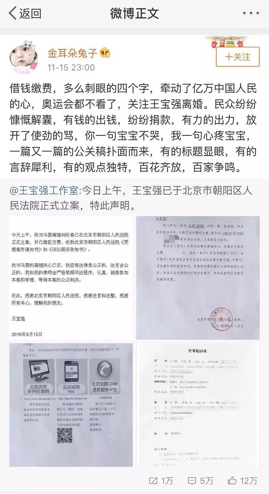 马蓉深夜连发9条微博，控诉王宝强贼喊捉贼，并回应“没有出轨”！网友：最大的赢家是陈思诚！（组图） - 10