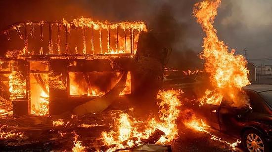 ▲不少明星名人的房屋都被大火吞噬 图据福克斯新闻