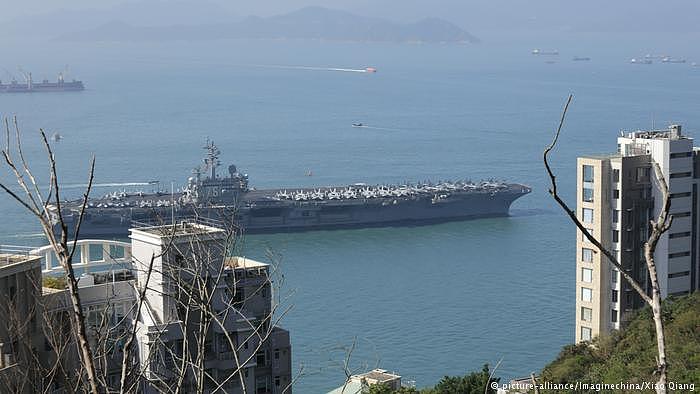 美国航母进入香港的视频曝光 甲板停满战斗机（视频/组图） - 2