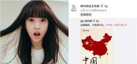 杨丞琳转发“一个中国”微博，无奈被台湾网友漫骂后删除