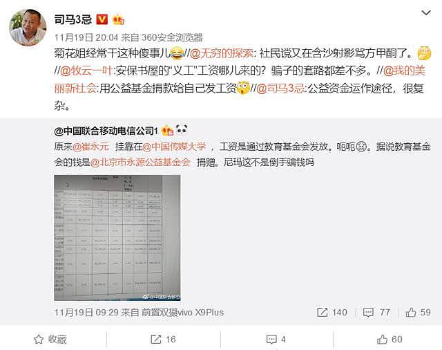 崔永元被曝假公益还包养情妇，本尊回应：无数骗子想抹黑他（组图） - 2