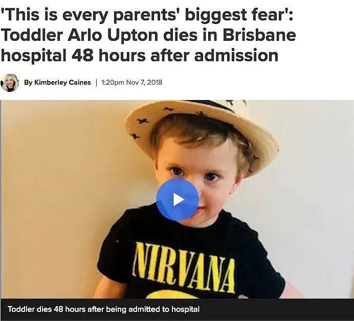 又一起医疗悲剧！2岁男孩从症状到死亡仅5天，在澳洲记住这两个词关键时刻可以救命！ - 2