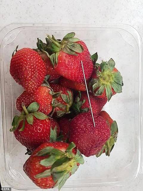 又一起！新西兰一超市发现“藏针草莓” 再引恐慌（组图） - 3