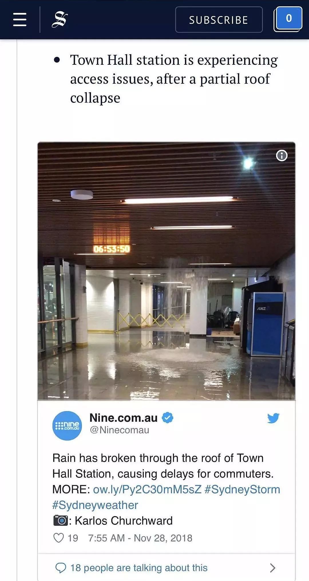 悉尼雷暴堪比“末日”，高峰期全城瘫痪！公路淹水、航班取消！最坏情况还没来！（视频/组图） - 25