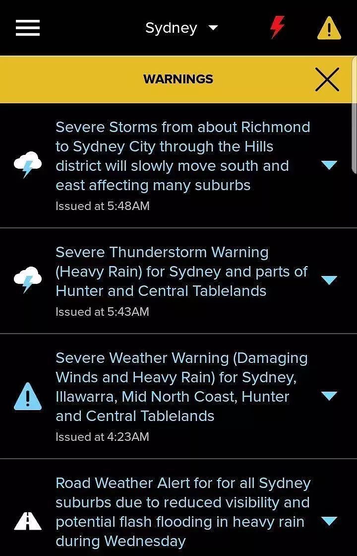 悉尼雷暴堪比“末日”，高峰期全城瘫痪！公路淹水、航班取消！最坏情况还没来！（视频/组图） - 41