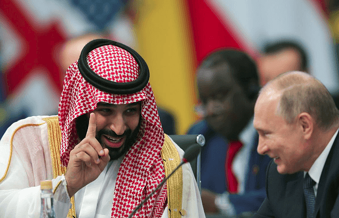 普京与沙特王储G20热情互动：击掌握手 开心大笑（组图） - 3