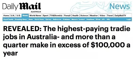 年薪10万的澳洲技工和年薪10万的中国白领，差的不仅仅是钱！澳洲技工薪资报告出炉！ - 2