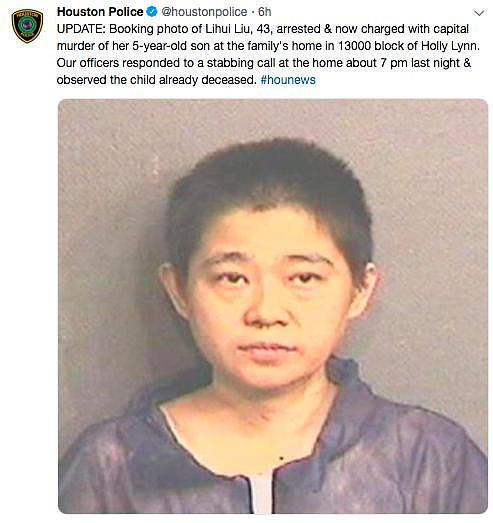 悲剧! 休斯敦华裔妈妈杀死5岁儿子 手段极残忍（图） - 1