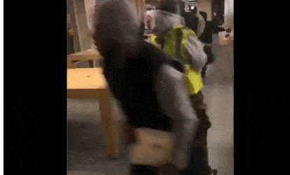 苹果在法零售店骚乱中遭打砸抢 手机笔记本被洗劫（视频/图） - 1