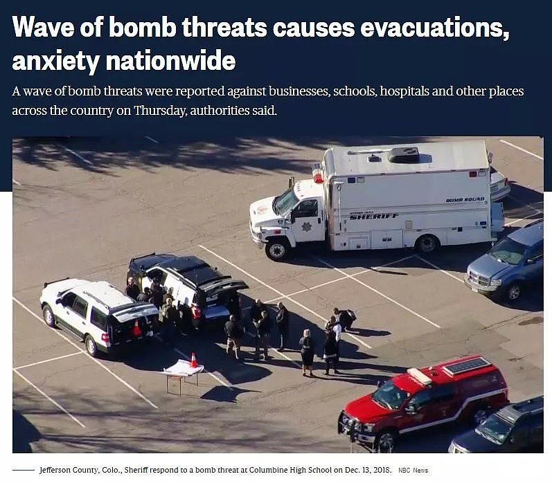 全美各地收炸弹威胁！学校、企业紧急疏散，嫌犯要求比特币支付（组图） - 6