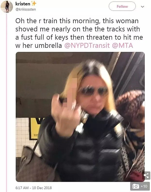 打骂踹踢 纽约地铁白女嚣张狂吼“支那猪” 华女险毁容 还有天理吗？（视频/组图） - 11