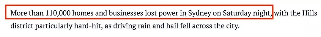 5.5万户仍未通电！悉尼遭狂风雷暴袭击，11万住户企业大断电！今天下午可能还有雷雨！（组图） - 2